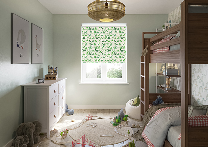Dino Land, Lush Green - Twist&Fit Roller Blind - Image 8